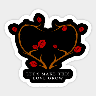 Declaration of Love on Valentine's Day Sticker